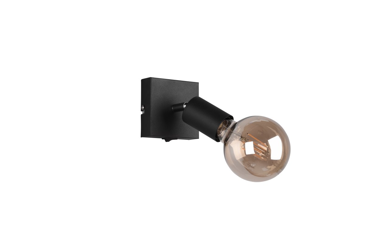 Vannes Negro foco de techo De Trio Lighting - Se recomienda colocarla como iluminaci&oacute;n acogedora en el sal&oacute;n o como l&aacute;mpara de lectura en el rinc&oacute;n de lectura o junto a la cama.