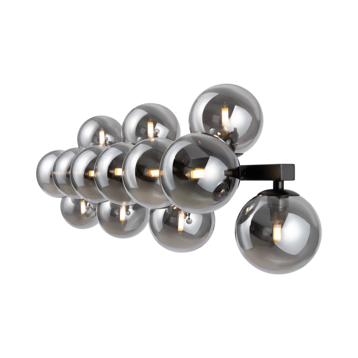 Dallas 95cm Negro lámpara de pared De Maytoni - Dallas, con sus 13 fuentes de luz, es una elegante y moderna lámpara de pared que combina estilo y funcionalidad.