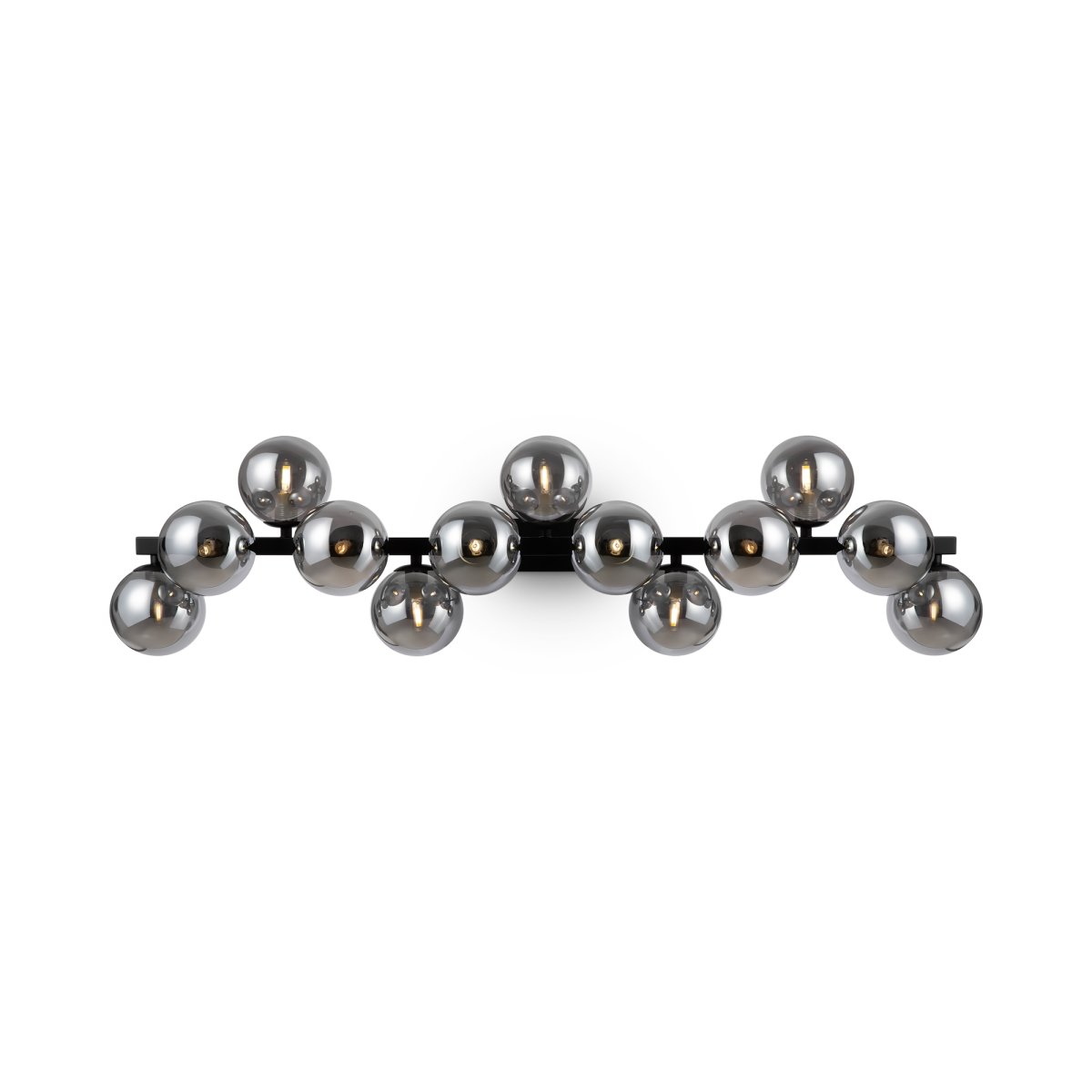 Dallas 95cm Negro lámpara de pared De Maytoni - Dallas, con sus 13 fuentes de luz, es una elegante y moderna lámpara de pared que combina estilo y funcionalidad.