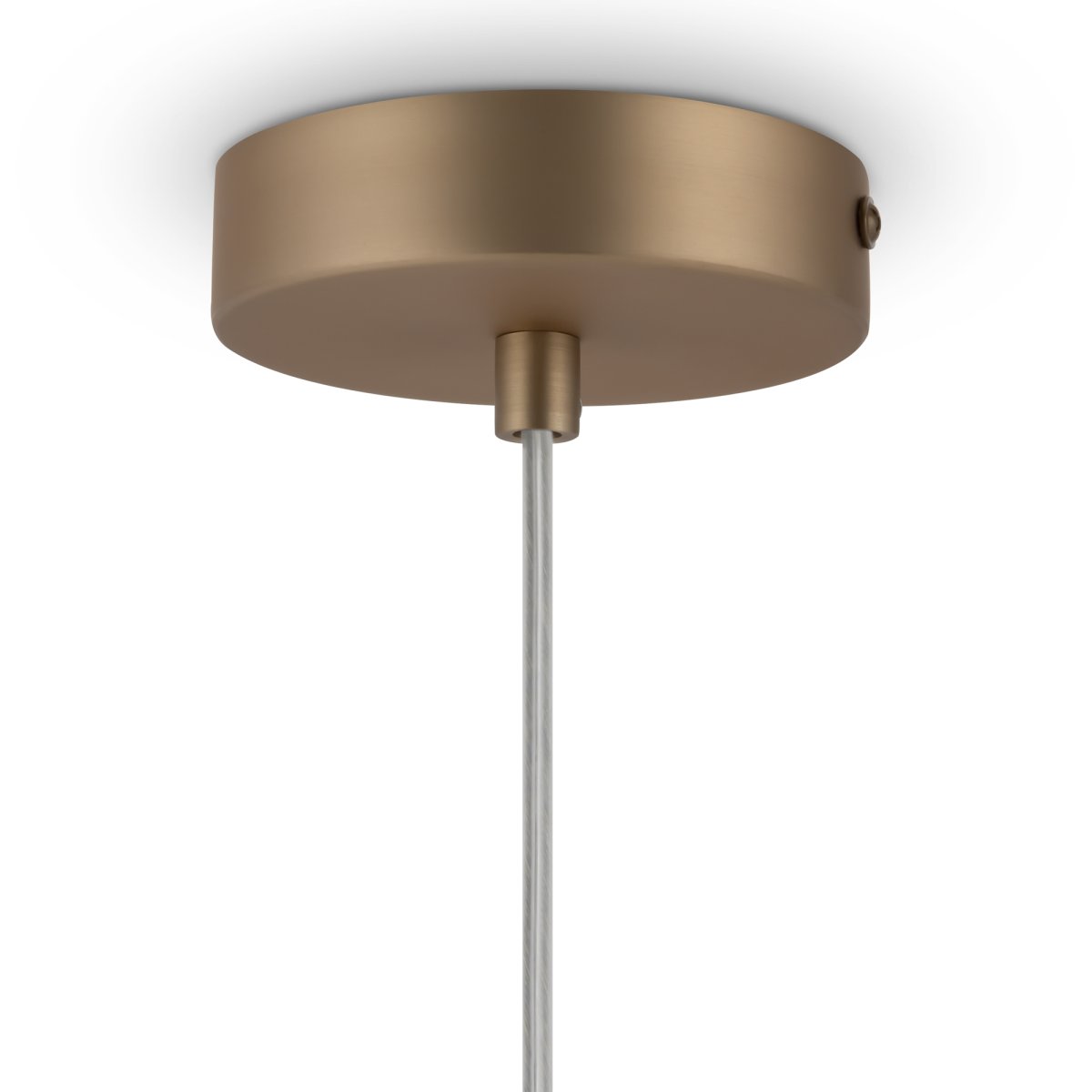 Basic form Ø18 Oro Lámpas de techo De Maytoni - Con su globo de cristal opalino suave y una fina carcasa de metal con aspecto dorado, la lámpara proporciona una luz hermosa y agradable que se adapta perfectamente a estilos interiores modernos y clásicos.