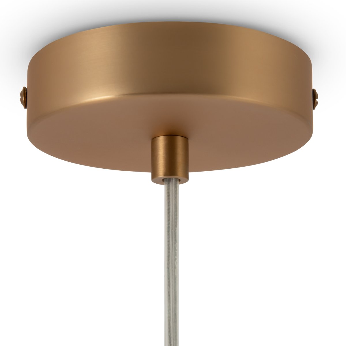 Basic form Ø20 Oro Lámpas de techo De Maytoni - Con su globo de cristal opalino suave y una fina carcasa de metal con aspecto dorado, la lámpara proporciona una luz hermosa y agradable que se adapta perfectamente a estilos interiores modernos y clásicos.