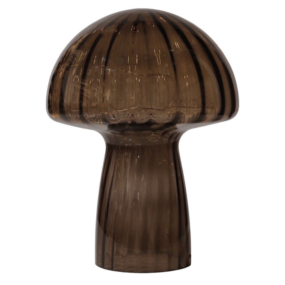 Mushroom 23cm Granate lámpara de mesa De Pixie Design - Est&aacute; equipado con un temporizador y un pr&aacute;ctico regulador de intensidad de 5 niveles para ajustar la luz seg&uacute;n las necesidades, lo que lo hace perfecto tanto como iluminaci&oacute;n de trabajo como como iluminaci&oacute;n acogedora por la noche.
