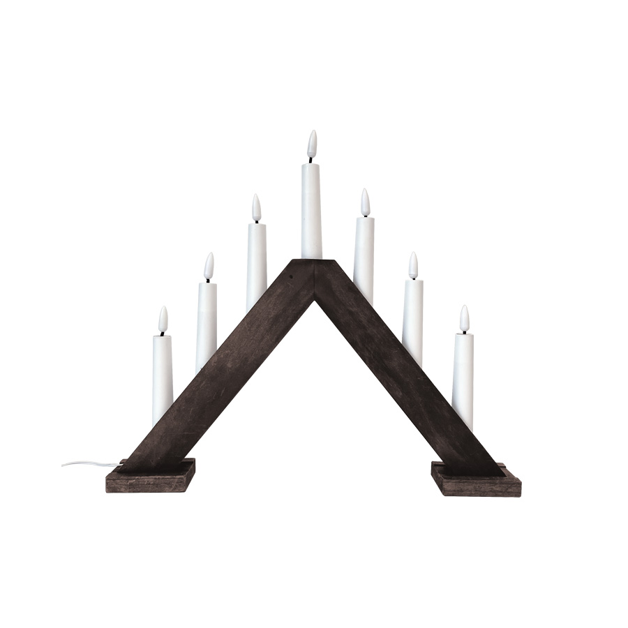 Sara Madera De Pixie Design - Sara es un candelabro cl&aacute;sico de siete brazos realizado en madera.