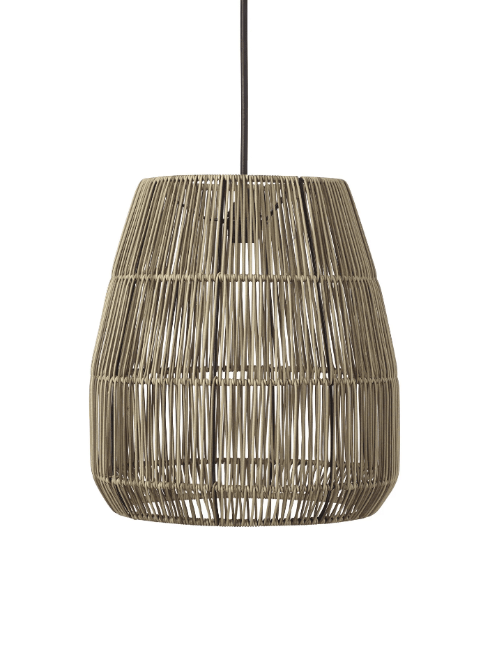 Saigon Ø38 Gris Lámpas de techo De PR Home - La lámpara de techo se vende junto con un soporte de techo negro para uso en interiores.