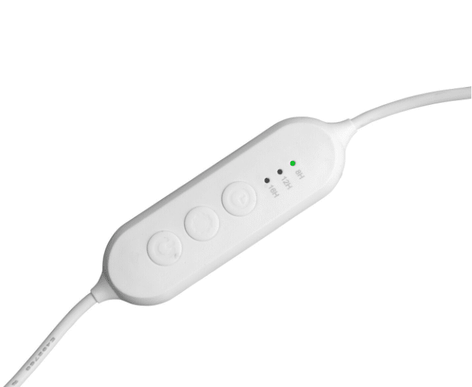 Lámpara Para Plantas Rose Blanco De Airam - La salida de luz se puede ajustar en cinco niveles usando un regulador de intensidad y se puede usar un temporizador para establecer la duraci&oacute;n de la iluminaci&oacute;n a 8/12/16 horas.