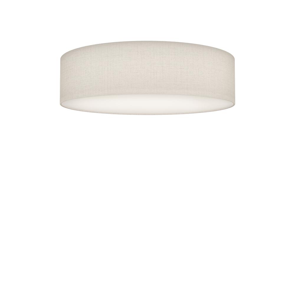Imagen ampliada de Soft Ø44 Lino blanco plafón De Belid - La pantalla de lino blanco armoniza a la perfecci&oacute;n con la base blanca, garantizando una iluminaci&oacute;n uniforme y sin deslumbramientos.