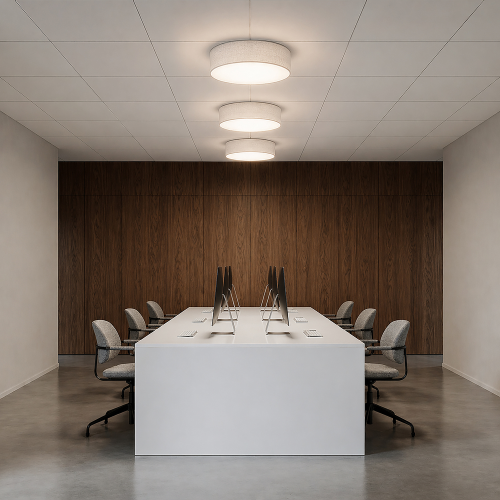 Soft Ø60 Lino blanco plafón De Belid - 