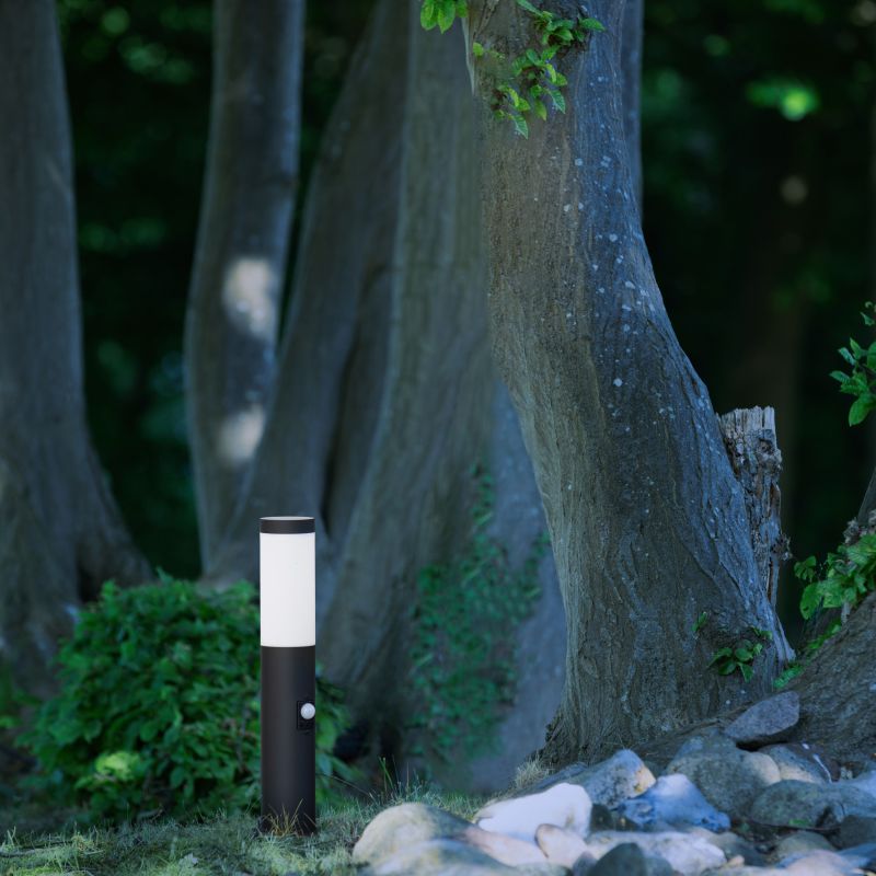 Dody 45cm Negro balizas De Brilliant - También puede personalizar el sensor según sus necesidades, incluyendo el tiempo que debe permanecer encendida al detectar movimiento y la distancia desde la que debe estar.