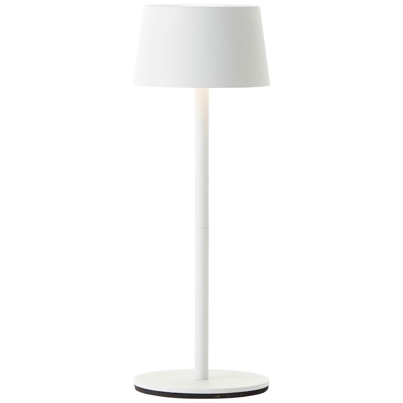 Jona 25cm Blanco portátil De Brilliant - La altura tambi&eacute;n es ajustable si se prefiere una l&aacute;mpara de menos de 25 cm.