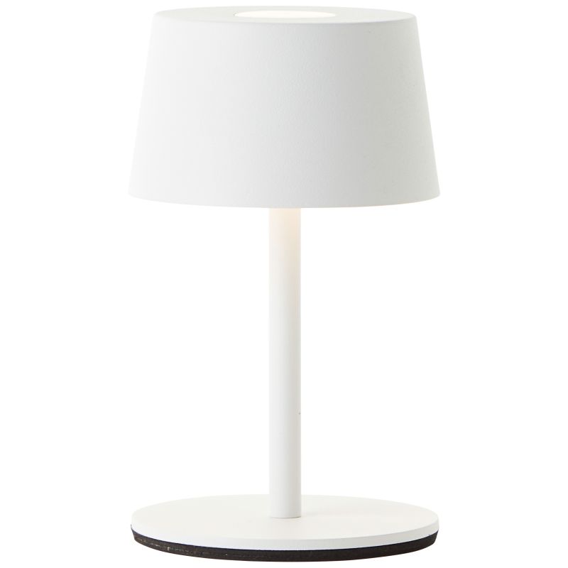 Jona 25cm Blanco portátil De Brilliant - La altura tambi&eacute;n es ajustable si se prefiere una l&aacute;mpara de menos de 25 cm.