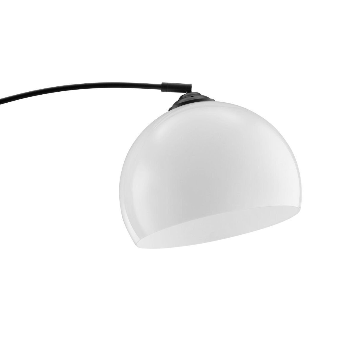 Vessa Negro lámpara de pie De Brilliant - La elegante l&aacute;mpara de pie Vessa, fabricada en metal negro con pantalla de pl&aacute;stico blanco, irradia una luz suave y elegante.