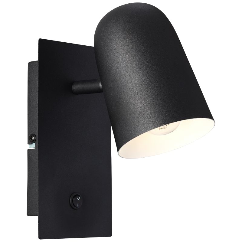 Ayr Negro lámpara de lectura De Brilliant - Ayr es una soluci&oacute;n de iluminaci&oacute;n flexible que puede instalarse tanto en la pared como en el techo.
