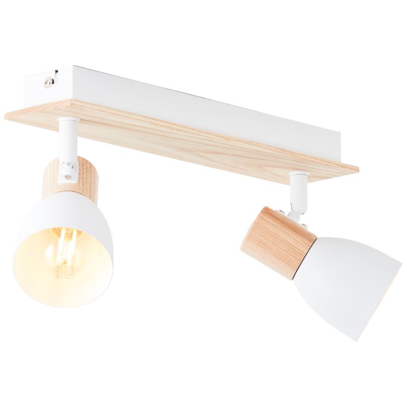 Daintree 2 Blanco foco de techo De Brilliant - Se puede montar en el techo o en la pared y es perfecto para resaltar muebles, cuadros o iluminar habitaciones enteras al usar varios focos a la vez.