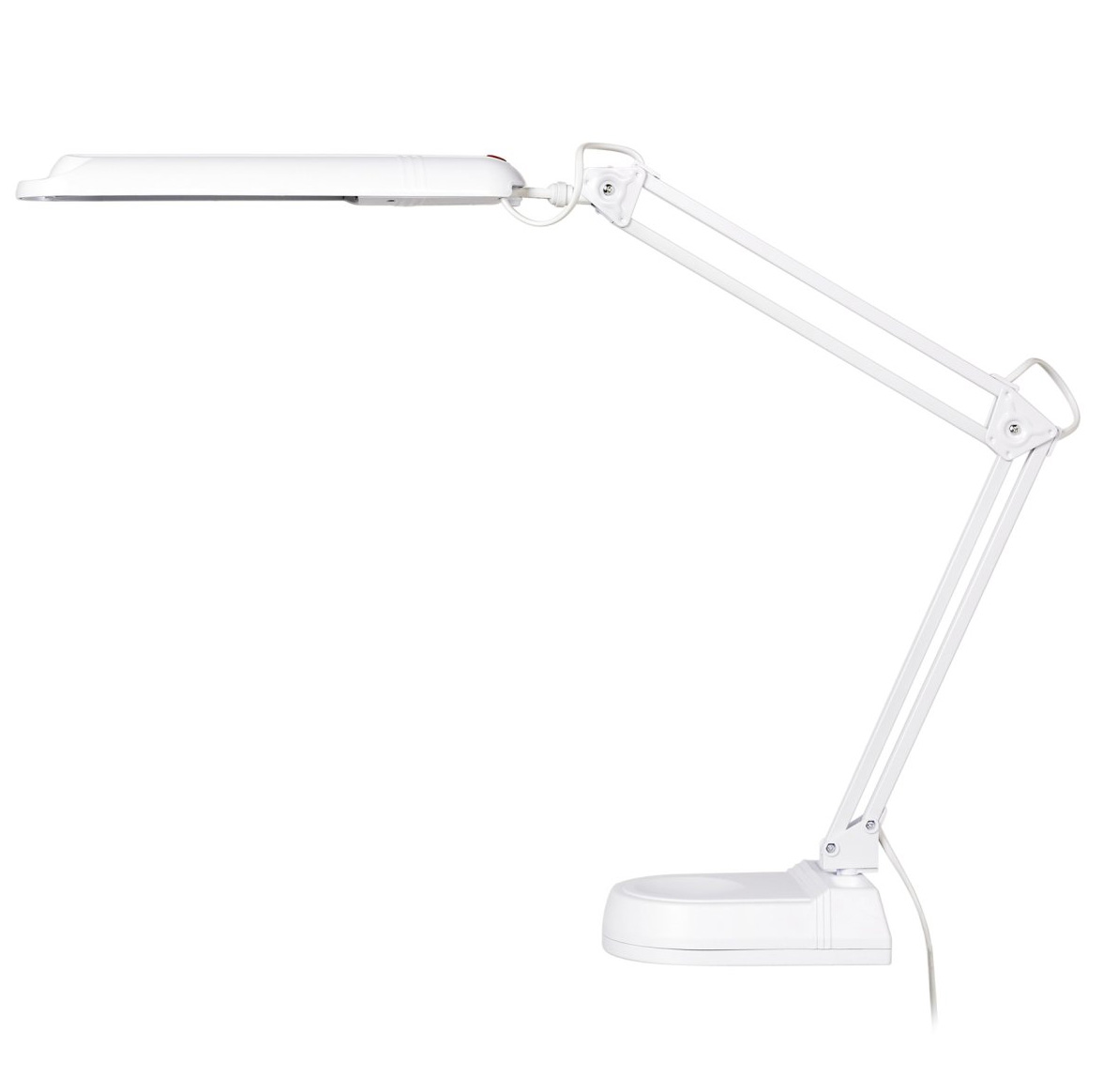 Swingo 110cm Blanco lámpara de escritorio De Armaturhantverk - El potente brazo y la amplia fuente de luz proporcionan una luz uniforme en toda la superficie de trabajo, lo que lo hace ideal para oficinas, salas de estudio o trabajos de hobby.
