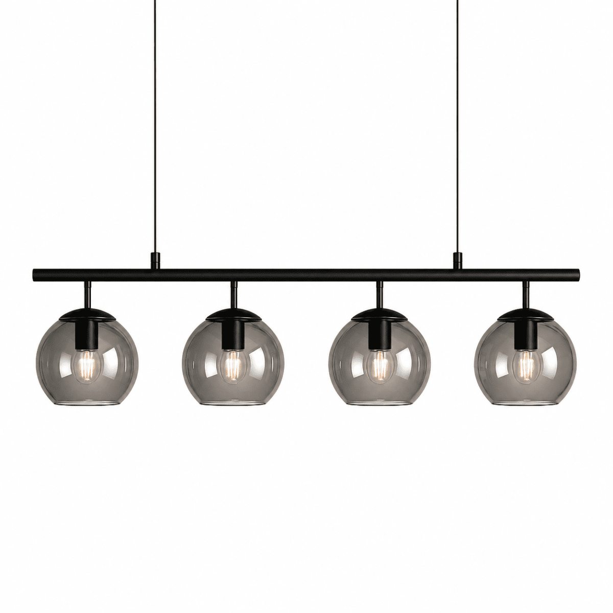 Globi 4 78cm Negro/Ahumado Lámpas de techo De Nordic Lighting - 