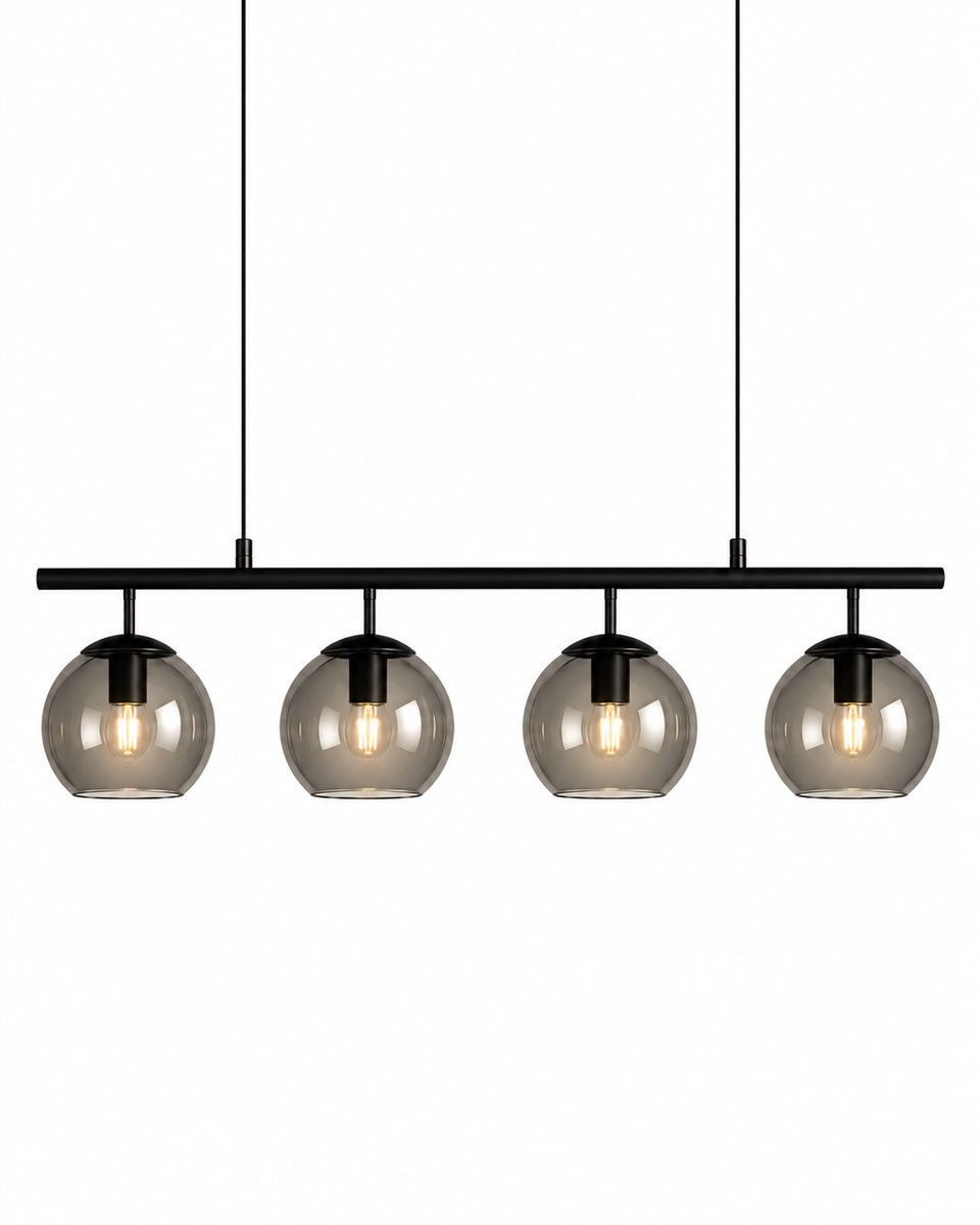 Globi 4 78cm Negro/Ahumado Lámpas de techo De Nordic Lighting - 