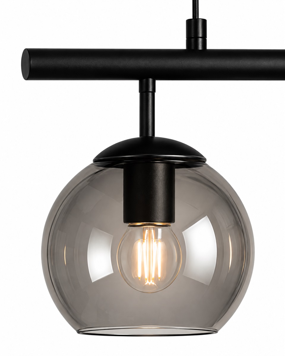 Globi 4 78cm Negro/Ahumado Lámpas de techo De Nordic Lighting - 
