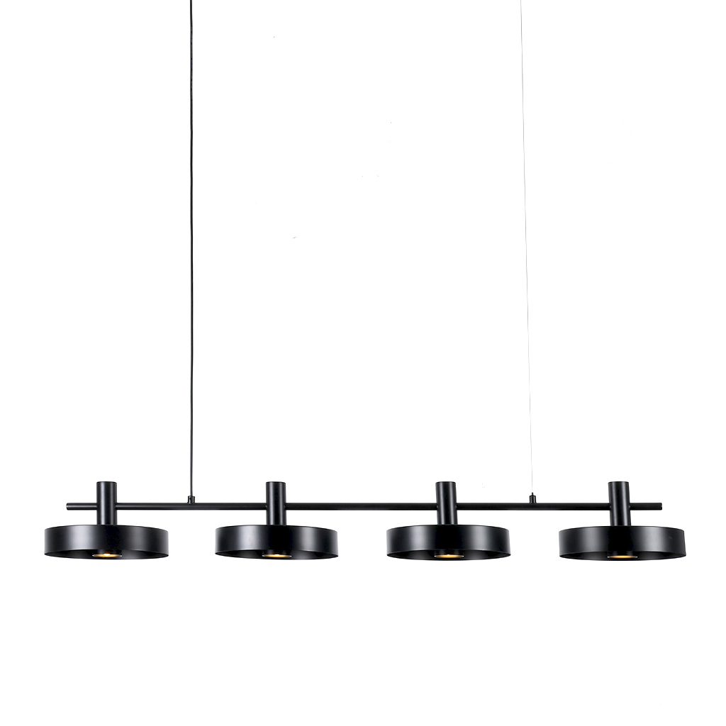 Birillo 130cm Negro Lámpas de techo De Nordic Lighting - Gracias a su forma alargada, es perfecta para colocar sobre una mesa de cocina o comedor, donde funciona tanto como fuente de luz como elemento decorativo.