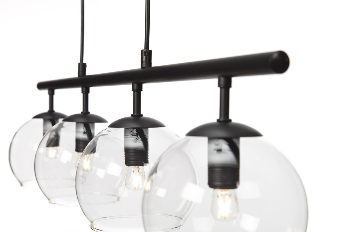 Globi 4 78cm Negro/transparente Lámpas de techo De Nordic Lighting - 