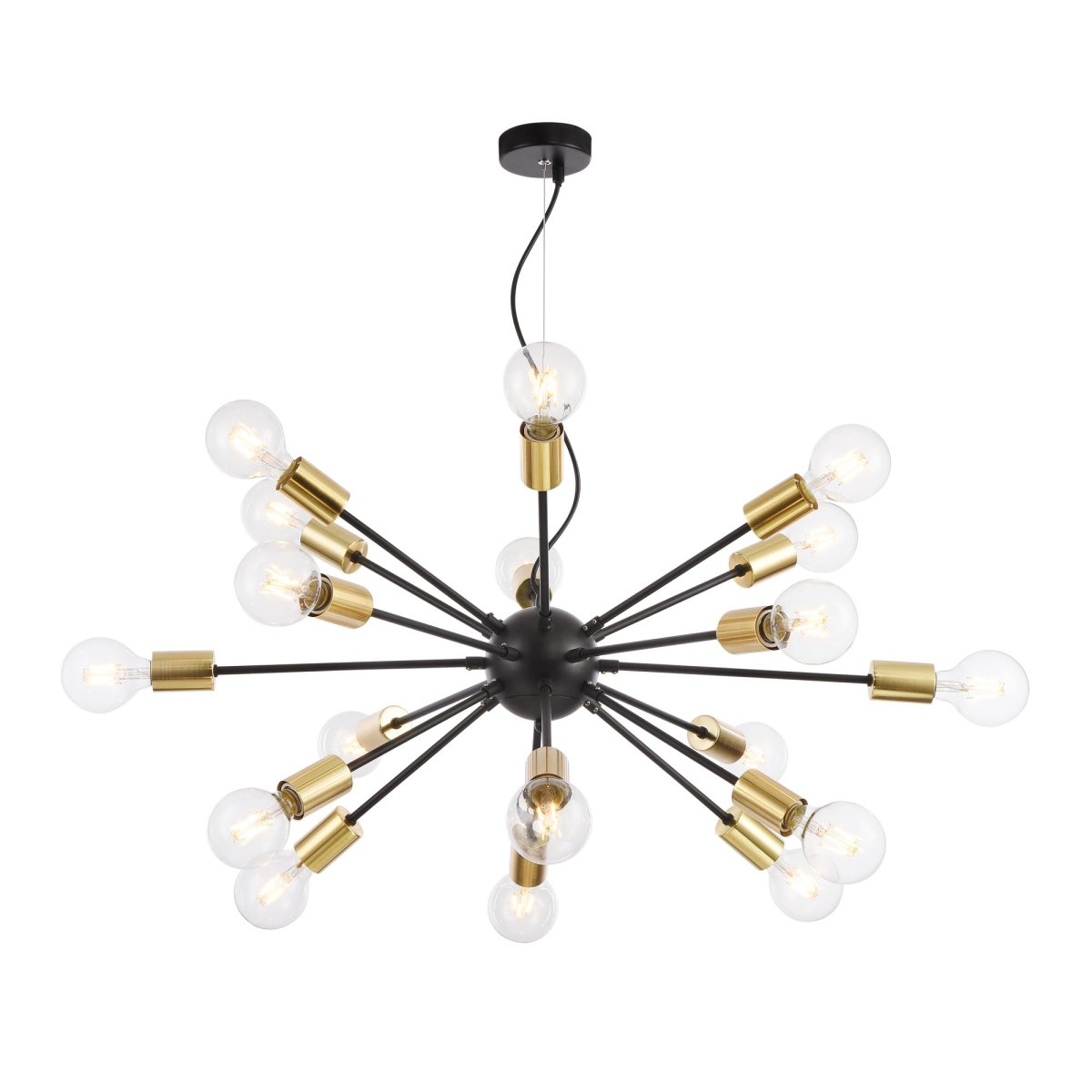 Jackson Ø98 Negro Lámpas de techo De Maytoni - Esta llamativa lámpara de techo de estilo industrial es una incorporación audaz y moderna que llevará su hogar al siguiente nivel.