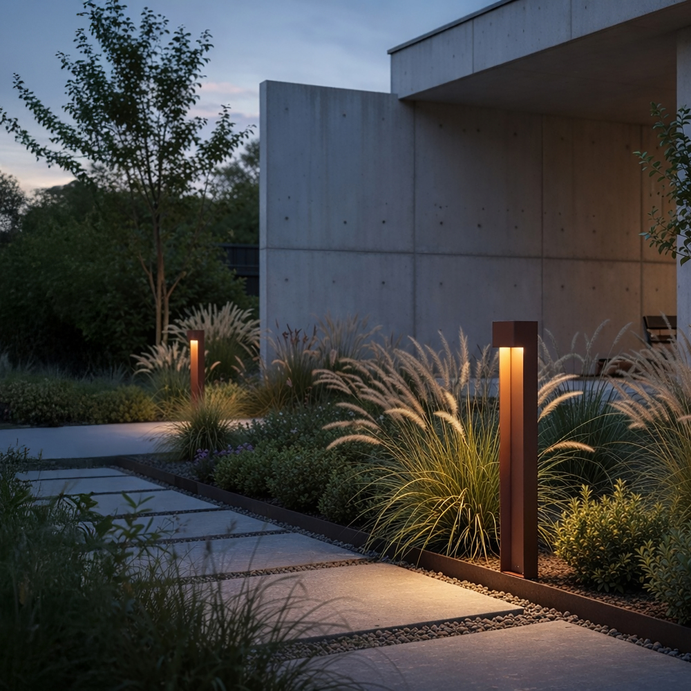 Taurus 100cm Estructura de óxido balizas De Belid - Proporciona una hermosa iluminaci&oacute;n en su jard&iacute;n o camino de entrada.