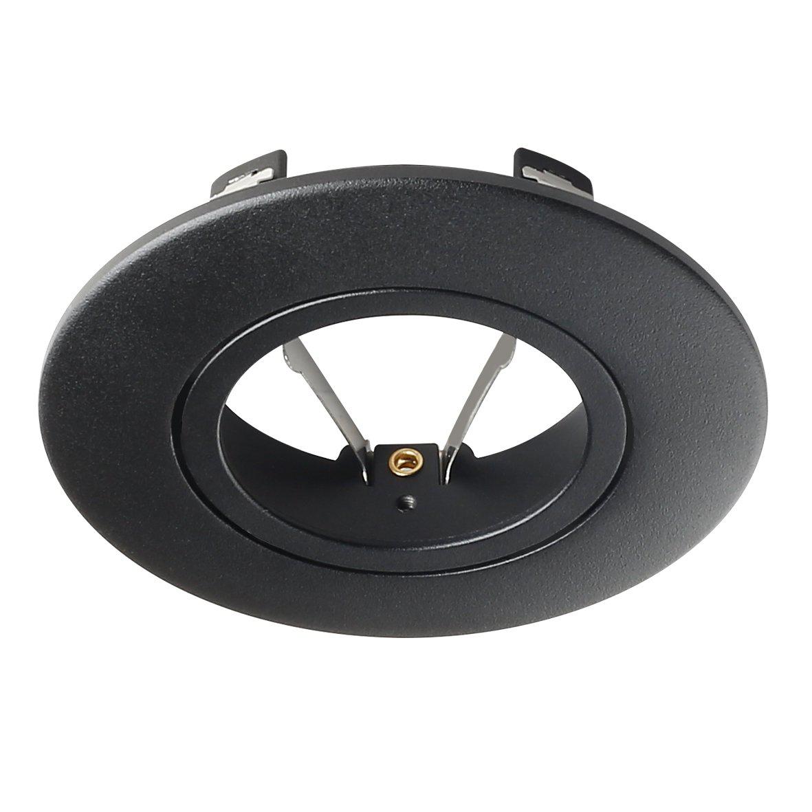 Tenny Aro decorativo Negro De Designlight - Cubierta decorativa en negro mate que permite reemplazar el frontal de la luminaria "Tenny".