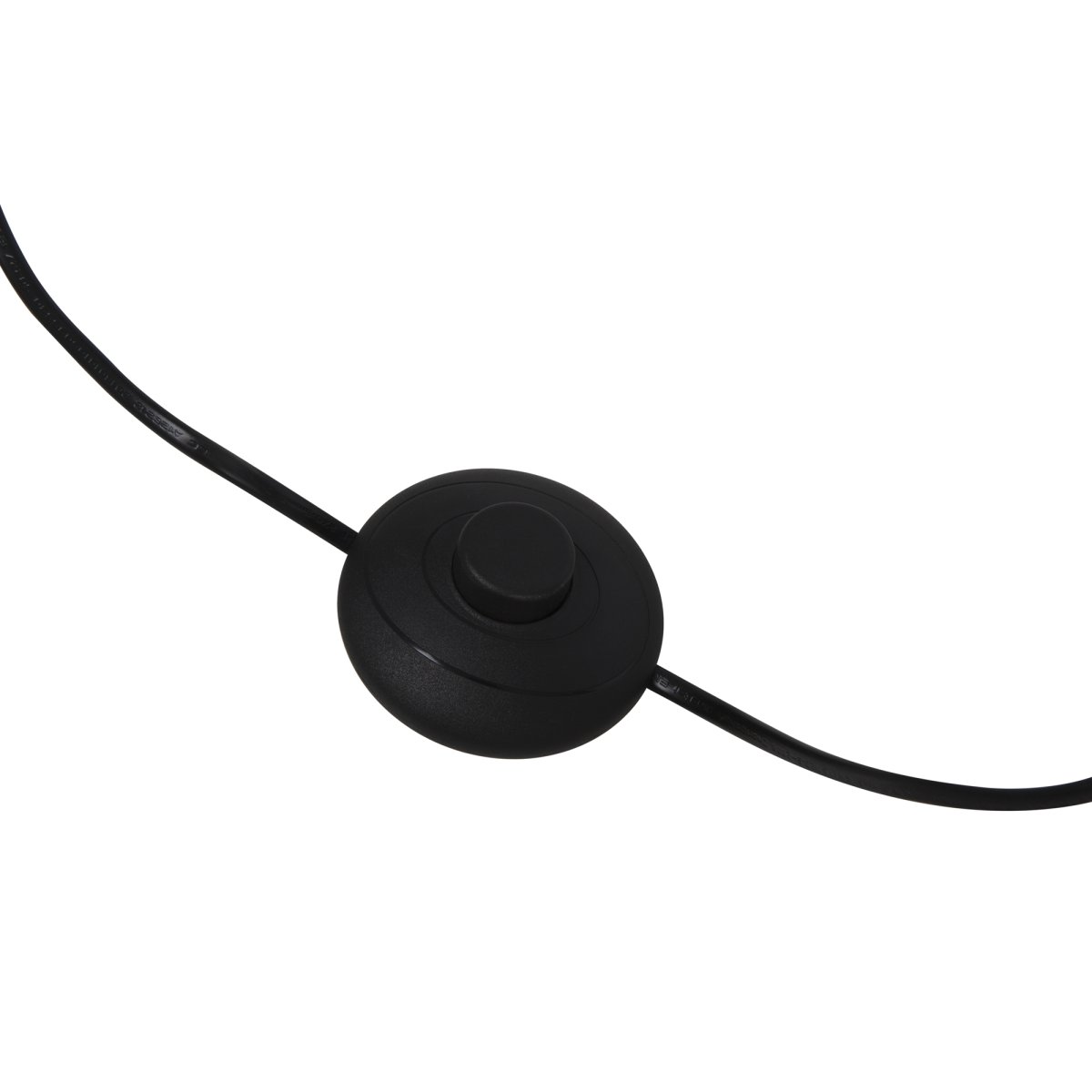 Flow Negro lámpara de pie De Maytoni - La elegante base de la l&aacute;mpara, hecha de metal lacado en negro, transmite una impresi&oacute;n estable y sofisticada, lo que convierte a Flow en la elecci&oacute;n perfecta para interiores modernos.