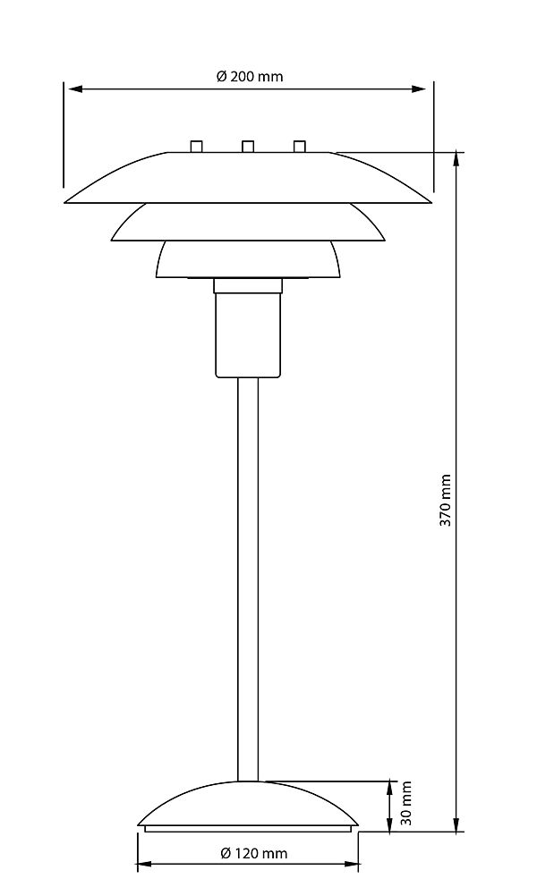 Epsilon 37cm Beige lámpara de mesa De Aneta Lighting - La pequeña pantalla lo hace adecuado para su uso en una ventana o en un estante, por ejemplo.