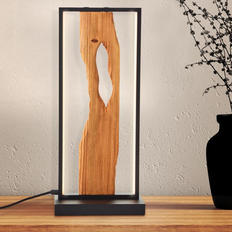 Chaumont 50cm Madera lámpara de mesa De Brilliant - Chaumont es una l&aacute;mpara de mesa vers&aacute;til, ideal tanto para una iluminaci&oacute;n ambiental en una mesita de noche como para una iluminaci&oacute;n de acento en el sal&oacute;n.