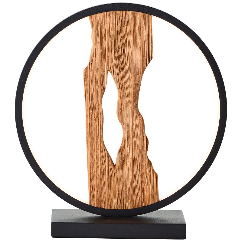 Chaumont 28cm Madera lámpara de mesa De Brilliant - Chaumont es una lámpara de mesa versátil, ideal tanto para una iluminación ambiental en una mesita de noche como para una iluminación de acento en el salón.