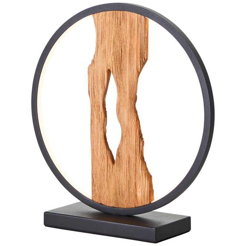Chaumont 28cm Madera lámpara de mesa De Brilliant - Chaumont es una lámpara de mesa versátil, ideal tanto para una iluminación ambiental en una mesita de noche como para una iluminación de acento en el salón.