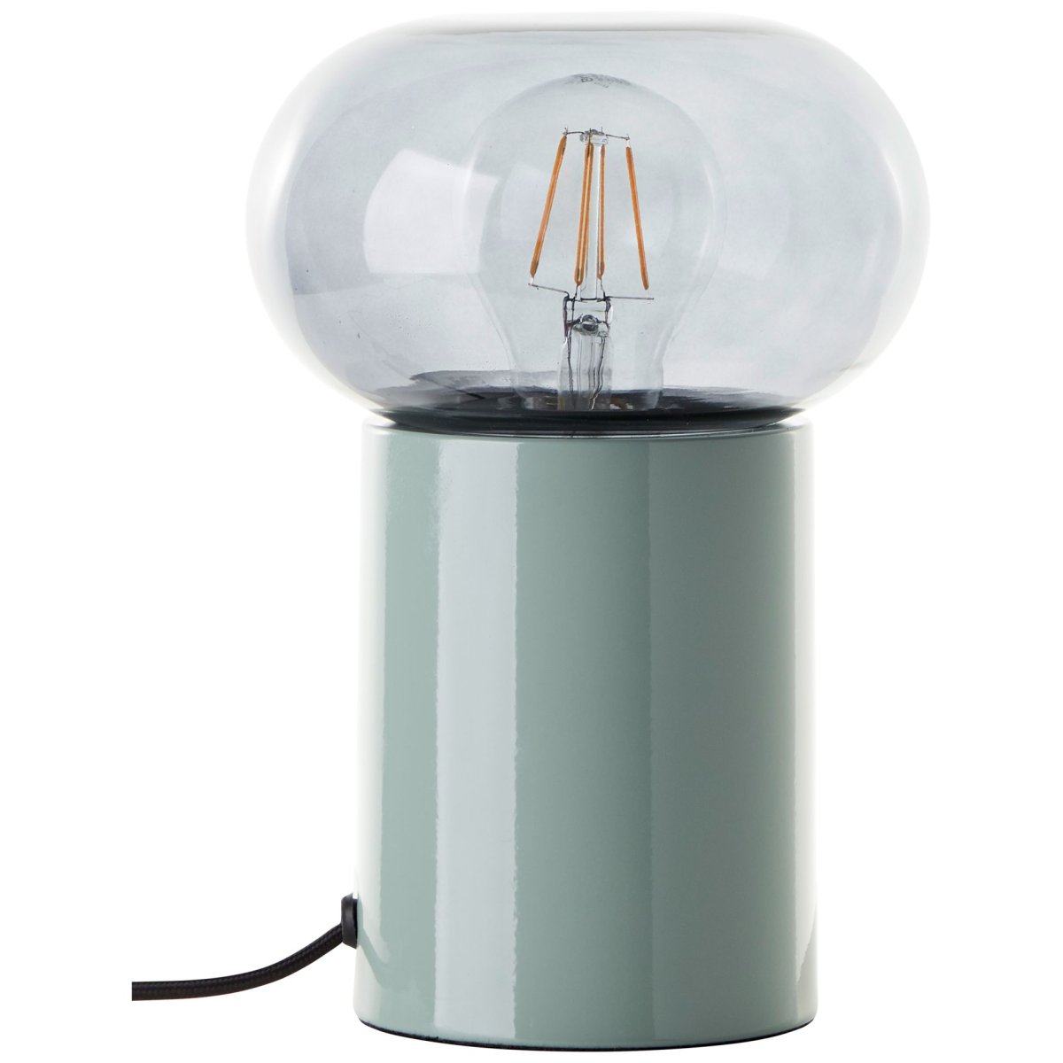 Knut 22cm Verde lámpara de mesa De Brilliant - Esta elegante l&aacute;mpara de mesa combina metal y cristal en un dise&ntilde;o moderno y decorativo.