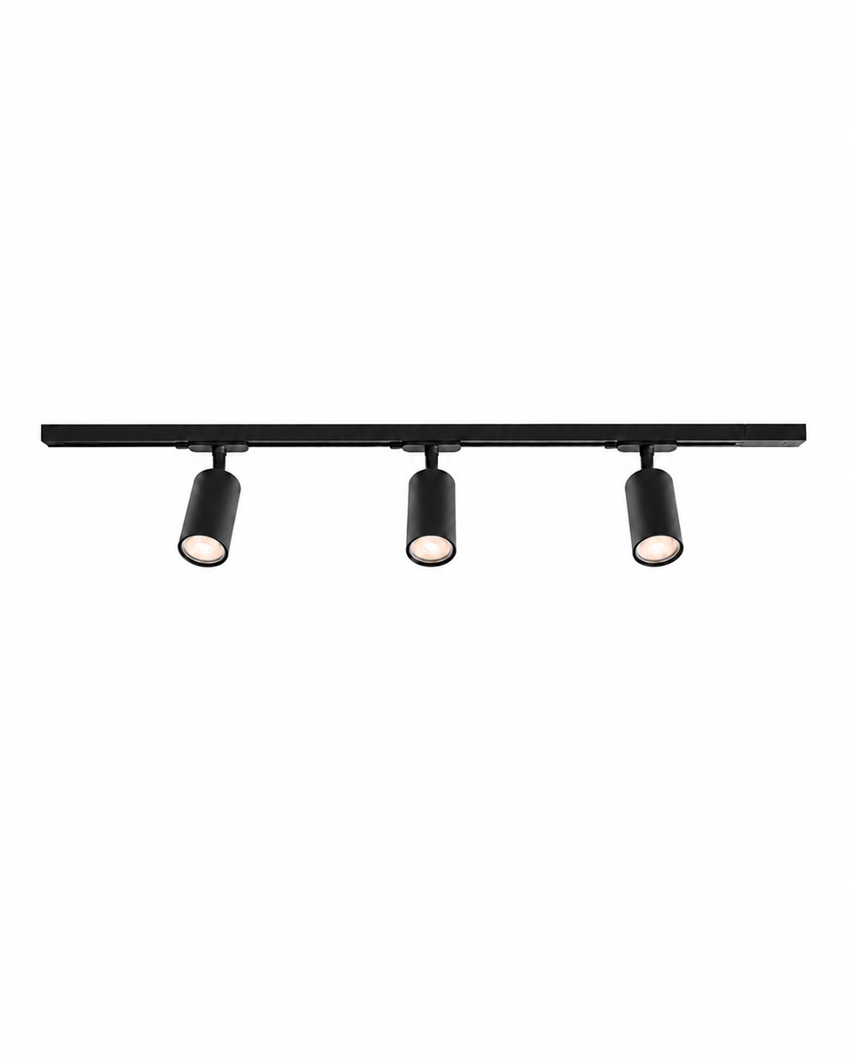 Forma 3-set Negro De Nordic Lighting - Juego completo de rieles y focos de Nordic Lighting.