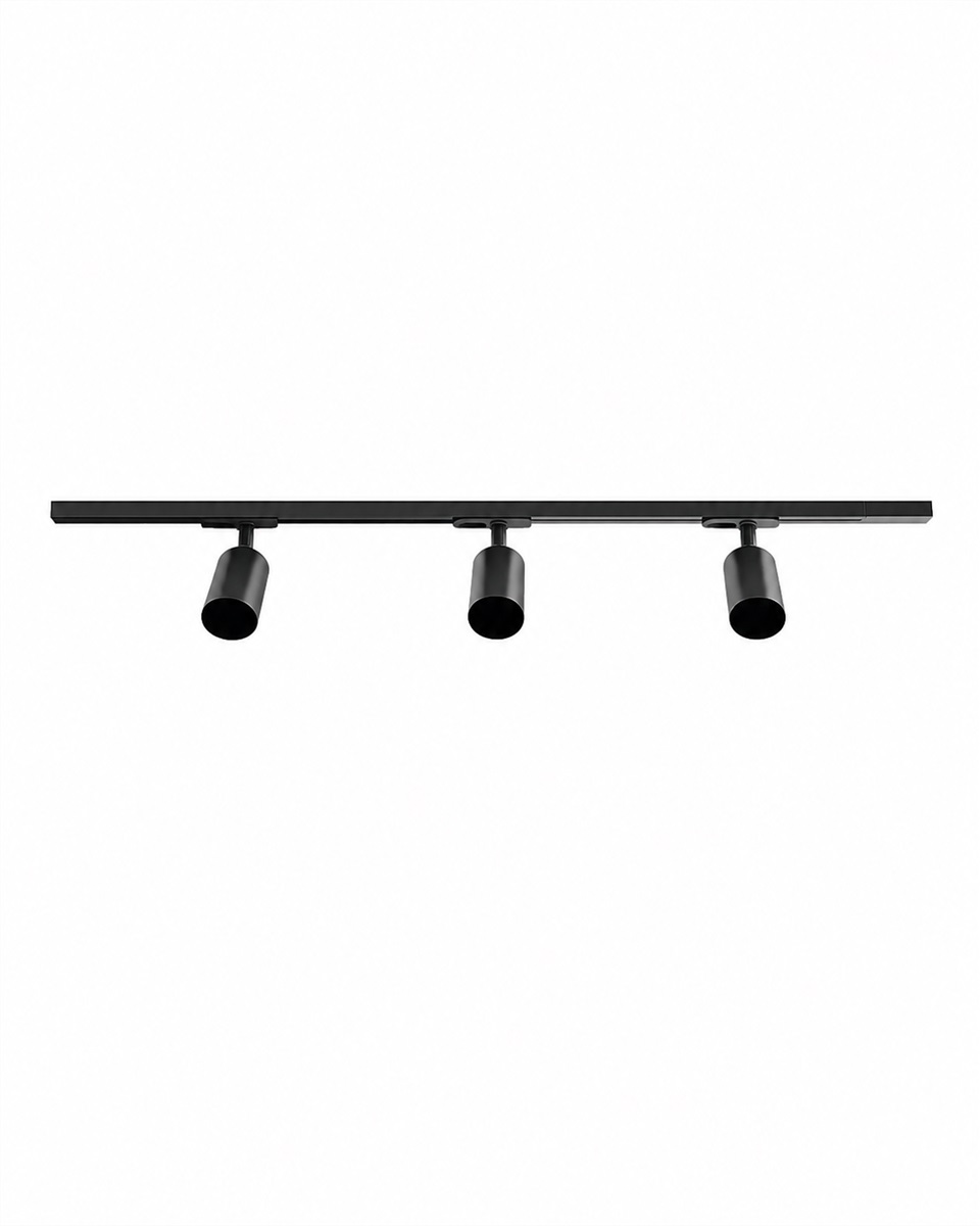 Forma 3-set Negro De Nordic Lighting - Juego completo de rieles y focos de Nordic Lighting.