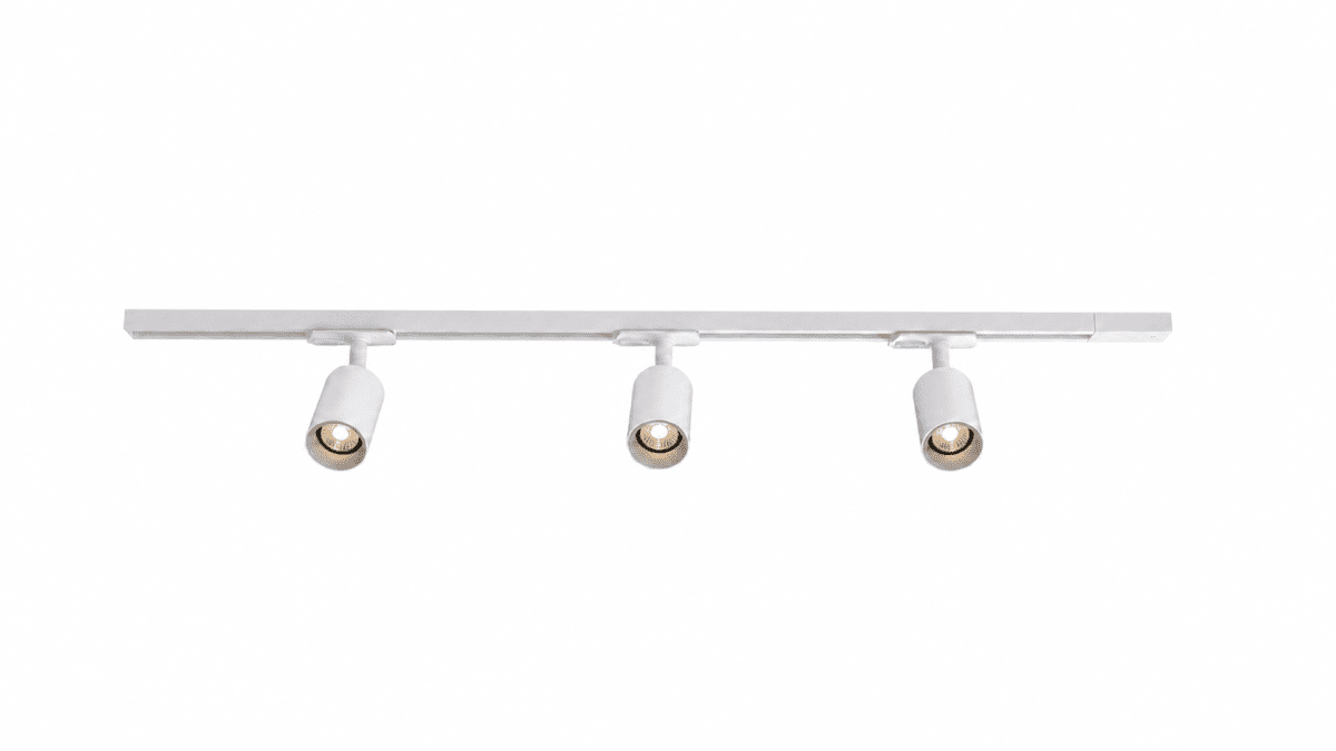 Forma 3-set Blanco De Nordic Lighting - Juego completo de rieles y focos de Nordic Lighting.
