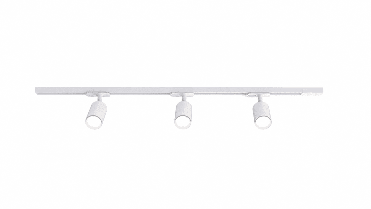 Forma 3-set Blanco De Nordic Lighting - Juego completo de rieles y focos de Nordic Lighting.