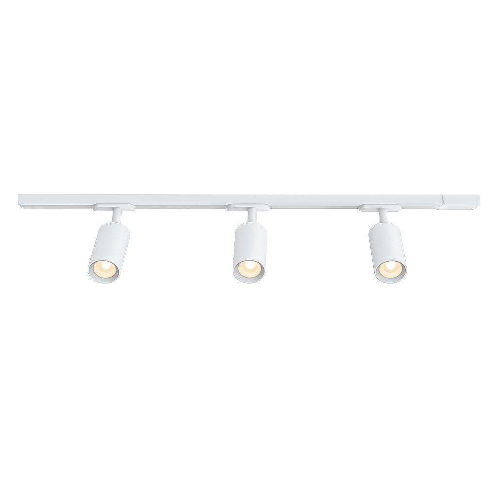Forma 3-set Blanco De Nordic Lighting - Juego completo de rieles y focos de Nordic Lighting.