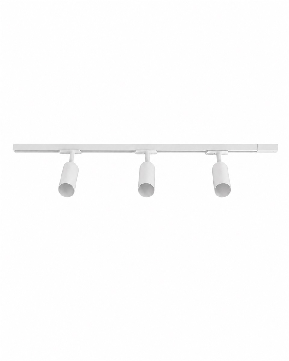 Forma 3-set Blanco De Nordic Lighting - Juego completo de rieles y focos de Nordic Lighting.