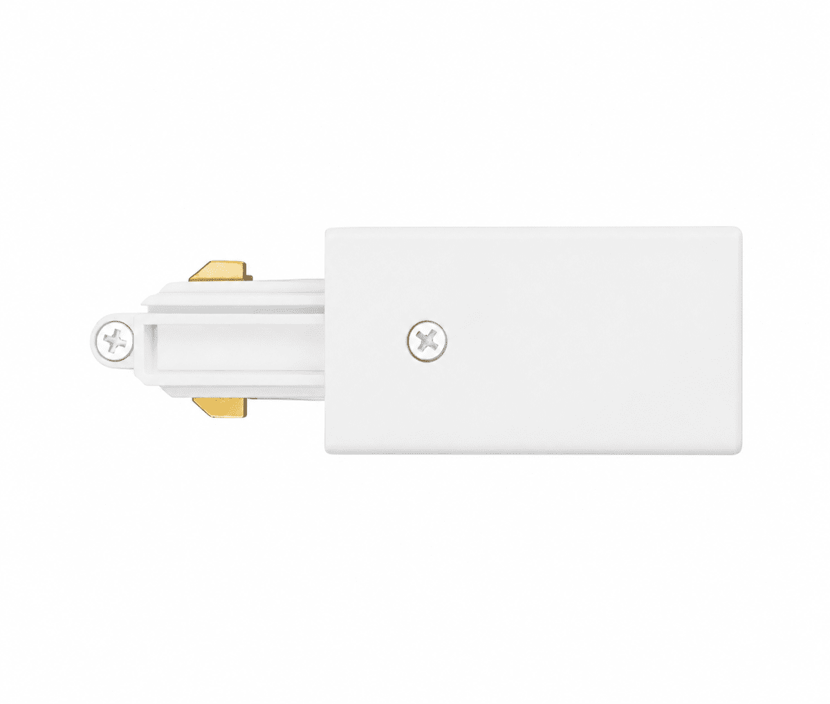 Forma Conexión Eléctrica Blanco De Nordic Lighting - Se instala al principio o al final del sistema de rieles, en el punto donde se realiza la conexi&oacute;n el&eacute;ctrica.