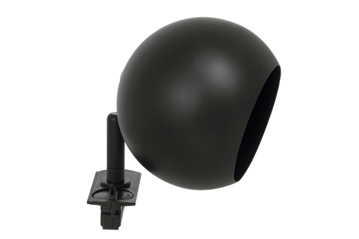 Ball spotlight Negro De Aneta Lighting - Su instalaci&oacute;n en el riel es incre&iacute;blemente sencilla y resulta igualmente adecuado para viviendas particulares y espacios p&uacute;blicos.