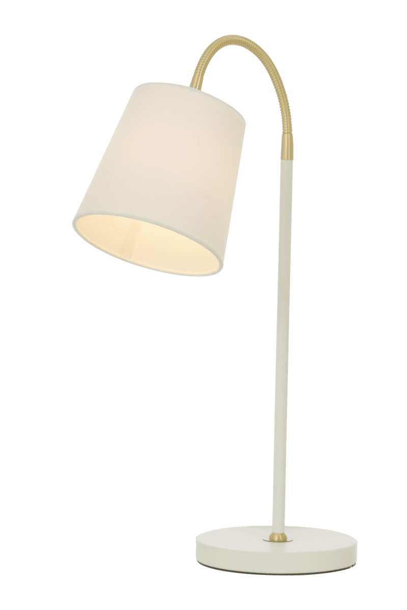 Ljusdal 50cm Blanco lámpara de escritorio De Aneta Lighting - El brazo flexible permite dirigir la luz hacia donde la necesita, lo que convierte a Ljusdal en una opción funcional y elegante para su hogar.