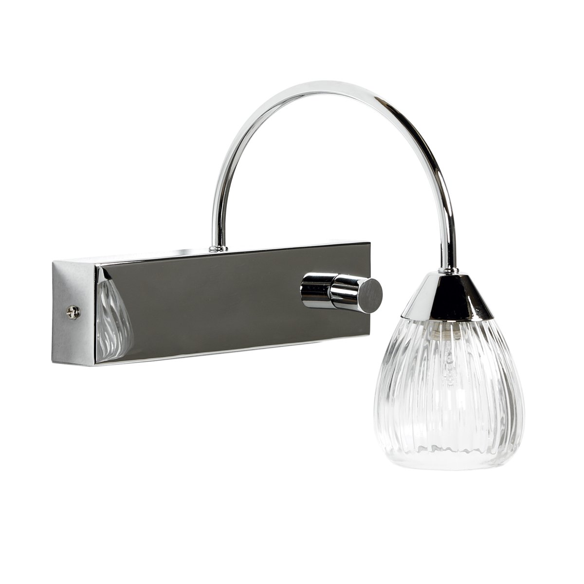 Öckerö 23cm Cromo lámpara de baño De Armaturhantverk - El dise&ntilde;o curvo le da un toque moderno y lo hace ideal como iluminaci&oacute;n de espejo o iluminaci&oacute;n de acento en su ba&ntilde;o.