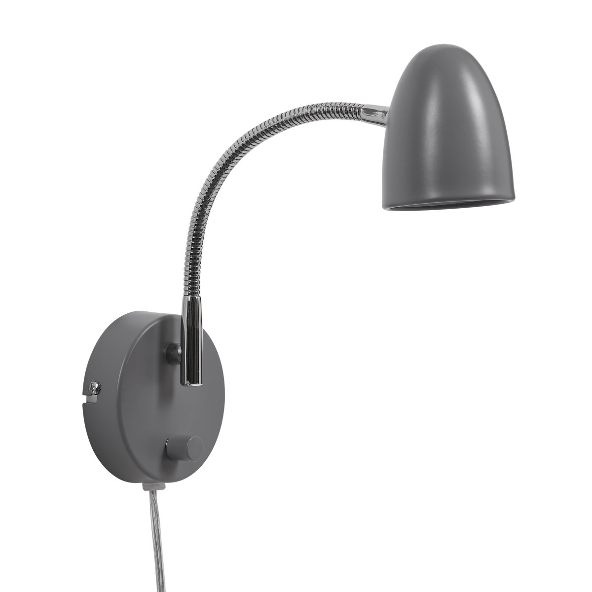 Koster Gris lámpara de lectura De Armaturhantverk - El brazo flexible permite ajustar la luz fácilmente según sea necesario, lo que hace que la lámpara sea perfecta como lámpara de noche o de escritorio.