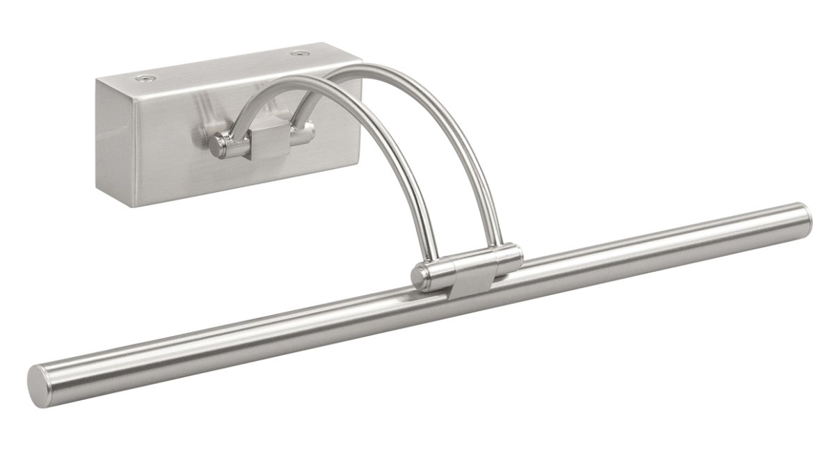 Gunnebo 37cm Níquel De Armaturhantverk - Esta elegante y minimalista lámpara de pared de níquel está diseñada para iluminar obras de arte, espejos u otros objetos decorativos.