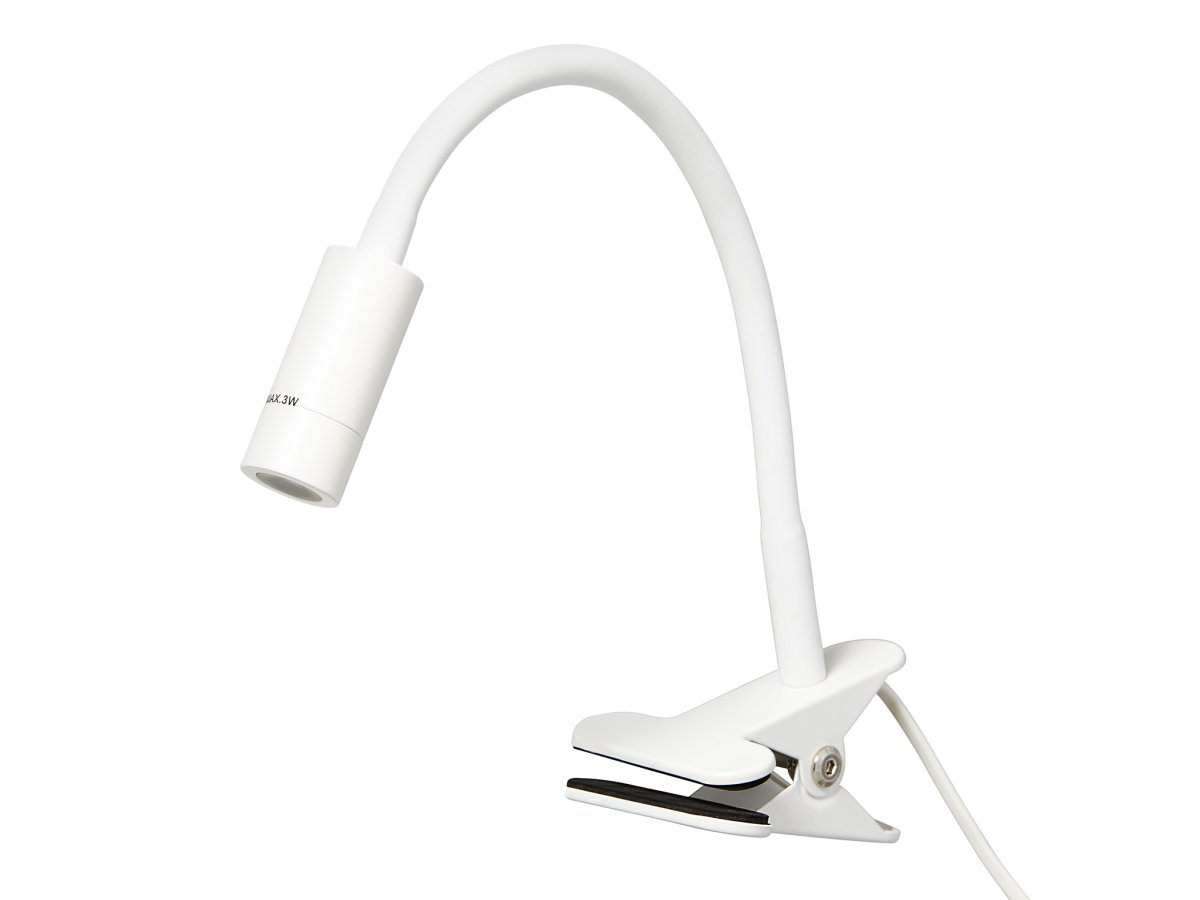 Imagen ampliada de Arholma Blanco lámpara de pinza De Armaturhantverk - El brazo ajustable permite dirigir la luz con precisi&oacute;n, lo que hace que la l&aacute;mpara sea ideal para leer, trabajar o como iluminaci&oacute;n adicional en la cama o el escritorio.