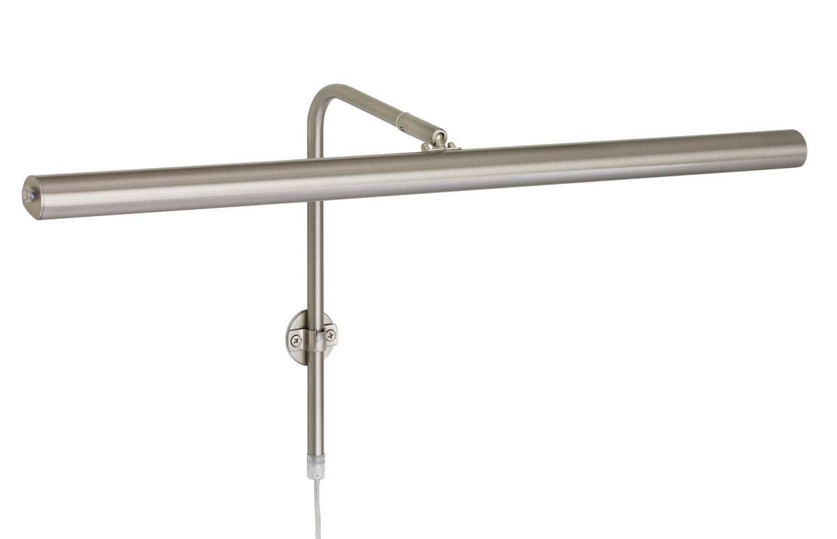 Gallery 60cm Níquel De Texa Design - El soporte de pared de la l&aacute;mpara cuenta con un gancho que soporta 5 kg, lo que permite colgar un cuadro.