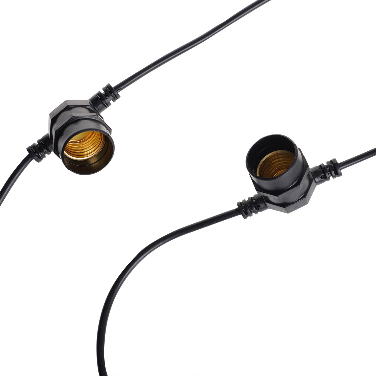 Cosy Negro De Lightson - El bucle tiene una longitud de 5 m, dispone de 10 fuentes de luz y se puede conectar f&aacute;cilmente a cualquiera de nuestros cables.