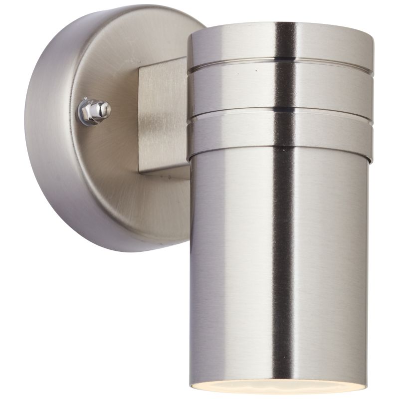 Hanni Acero lámpara de exterior De Brilliant - La lámpara de exterior Hanni está diseñada para iluminación decorativa y transforma una fachada sencilla en un impresionante juego de luces y sombras.