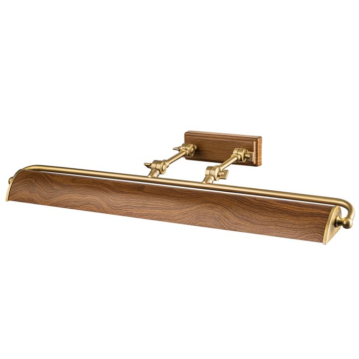 Winchfield 70cm Roble De Elstead Lighting - La gama de lámparas para cuadros Winchfield combina un estilo moderno y retro de mediados del siglo XX con pantallas elegantemente curvadas.