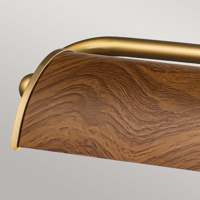 Winchfield 70cm Roble De Elstead Lighting - La gama de lámparas para cuadros Winchfield combina un estilo moderno y retro de mediados del siglo XX con pantallas elegantemente curvadas.